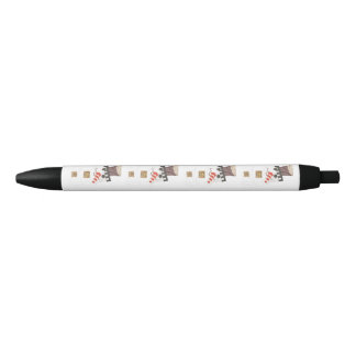 巨大な雪だるまのペン 黒ボールペン