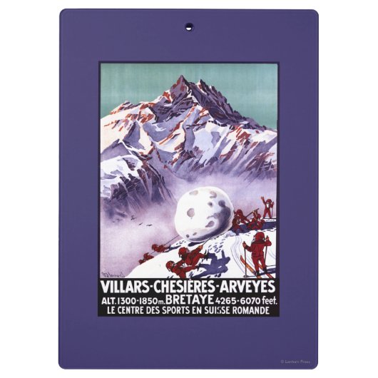 巨大な雪玉ポスターを作るいけない格言 クリップボード (裏面)