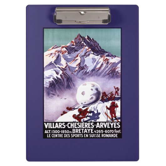 巨大な雪玉ポスターを作るいけない格言 クリップボード (正面)