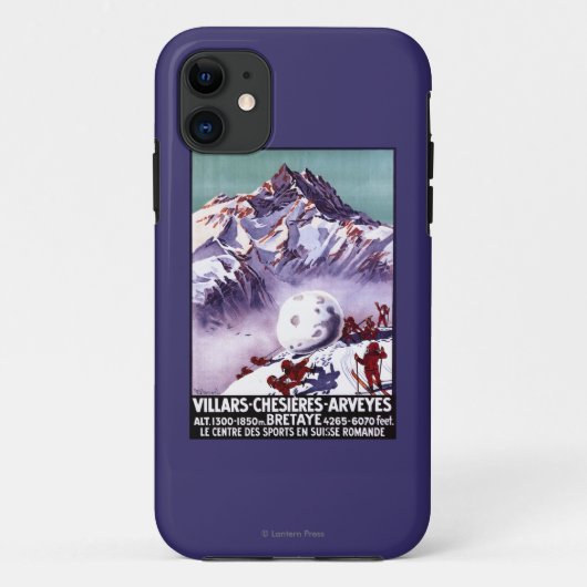 巨大な雪玉ポスターを作るいけない格言 Case-Mate iPhoneケース (裏面)