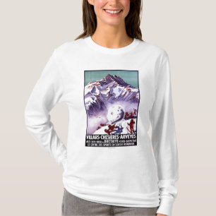 巨大な雪玉ポスターを作るいけない格言 Tシャツ