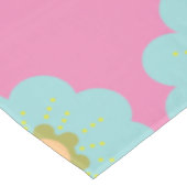 巨大な青いヒッピーの花 テーブルクロス (アングル)