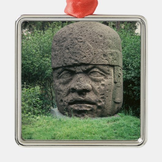 巨大な頭部 メタルオーナメント (正面)
