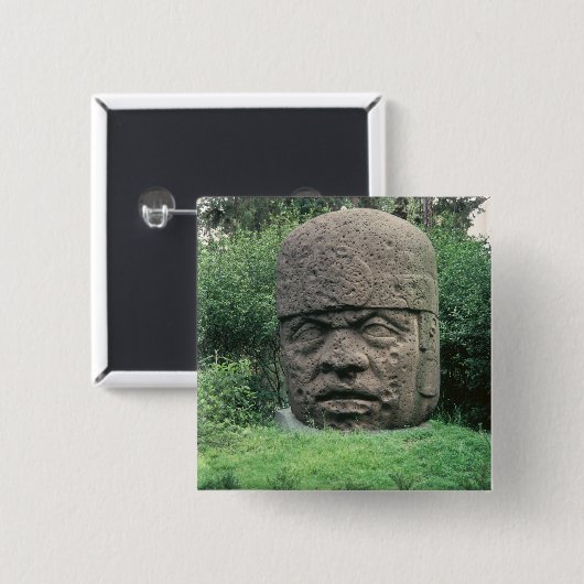 巨大な頭部 缶バッジ (正面&裏面)