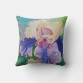 巨大な髭があるアイリス クッション (裏面)