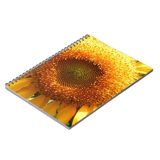 巨大な黄色のマンモスひまわり ノートブック (左側)