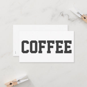 巨大な黒の文字オンホワイトパンチロイヤリティカード ロイヤリティカード