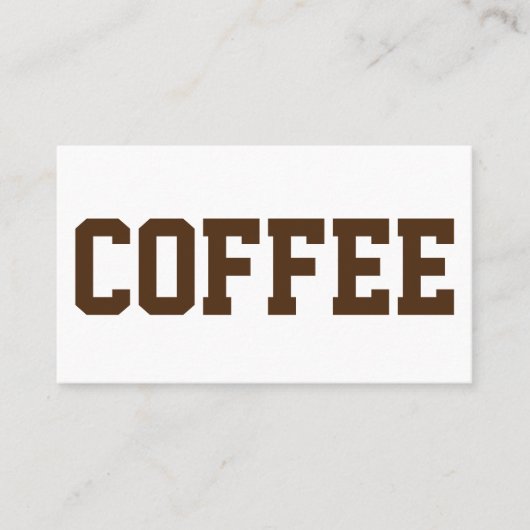 巨大な黒文字オンホワイトパンチロイヤリティカード ロイヤリティカード (正面)