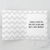 巨大な10年のマーカーハッピーバースデー、笑顔のビッグカード カード (内部)