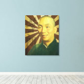 (巨大な)グランドマスターはポートレート人の甲高い声で話します キャンバスプリント (インサイチュ (ウッドフロア))