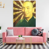 (巨大な)グランドマスターはポートレート人の甲高い声で話します キャンバスプリント (インサイチュ (リビング))