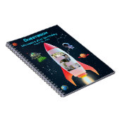 巨大な | ロケット宇宙2ndバースデーゲストブック ノートブック (右側)