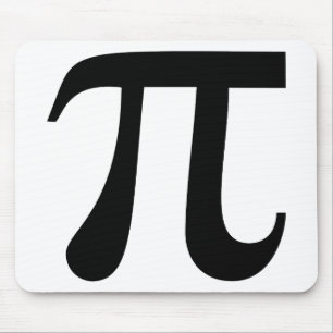 巨大な"Pi"の記号 マウスパッド