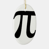 巨大な「Pi」記号 セラミックオーナメント (右)