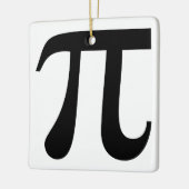巨大な「Pi」記号 セラミックオーナメント (左)
