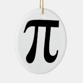 巨大な「Pi」記号 セラミックオーナメント (右)