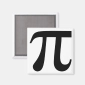 巨大な「Pi」記号 マグネット (正面/裏面)