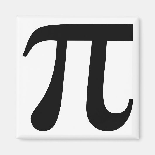 巨大な「Pi」記号 マグネット (正面)