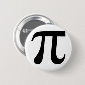 巨大な「Pi」記号 缶バッジ (正面&裏面)