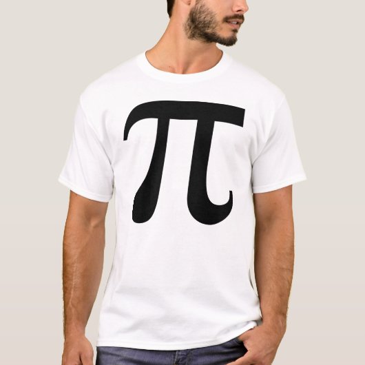 巨大な「Pi」記号 Tシャツ (正面)