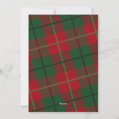 巨大なMERRY CHRISTMASの赤と緑のチェック柄の写真 シーズンカード (裏面)