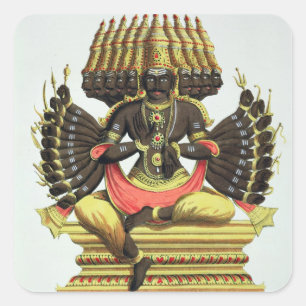 巨大なRavana (色のlitho) スクエアシール