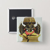 巨大なRavana (色のlitho) 缶バッジ (正面&裏面)