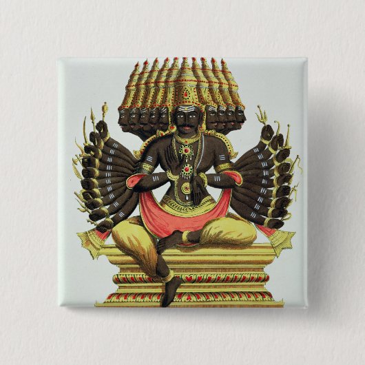 巨大なRavana (色のlitho) 缶バッジ (正面)