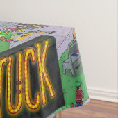 巨大なSaugatuck (夜)の綿のテーブルクロス テーブルクロス (インサイチュ)