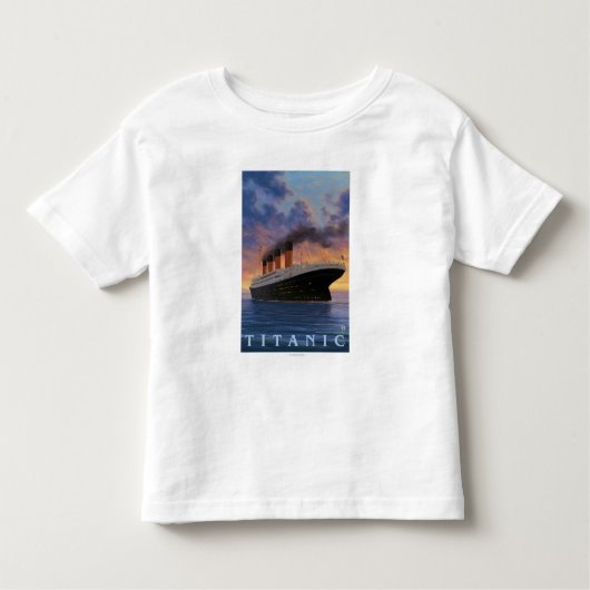 巨大なSceneWhiteの星ライン トドラーTシャツ (正面)