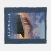 巨大なSceneWhiteの星ライン フリースブランケット (正面(横))