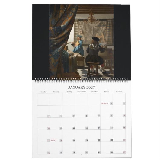 巨大なVermeer 2016 カレンダー (1月 2027)