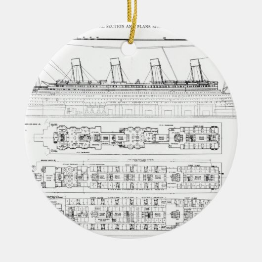 巨大のの損失への照会: 十字のsectio セラミックオーナメント (正面)