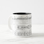 巨大のの損失への照会: 十字のsectio ツートーンマグカップ (正面左)