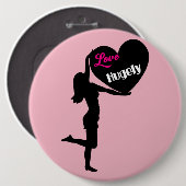 巨大の愛アンチ切札の女性の権利ボタン 缶バッジ (正面&裏面)