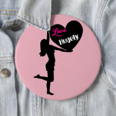 巨大の愛アンチ切札の女性の権利ボタン 缶バッジ (インサイチュ)