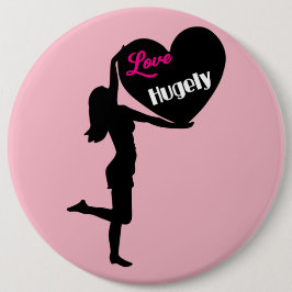 巨大の愛アンチ切札の女性の権利ボタン 缶バッジ