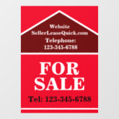 巨大はっきりした販売看板実在財 ウィンドウサイン (シート)