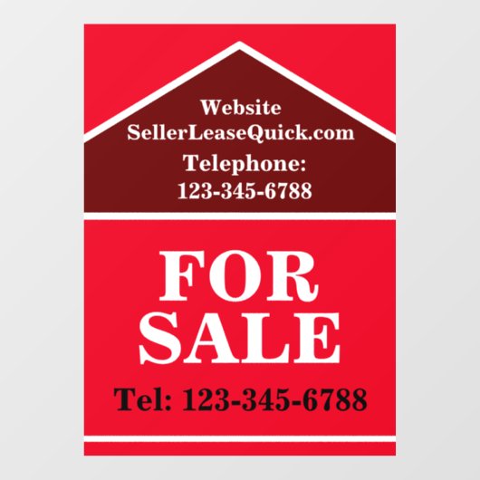 巨大はっきりした販売看板実在財 ウィンドウサイン (シート)