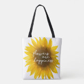 巨大ひまわり トートバッグ (裏面)