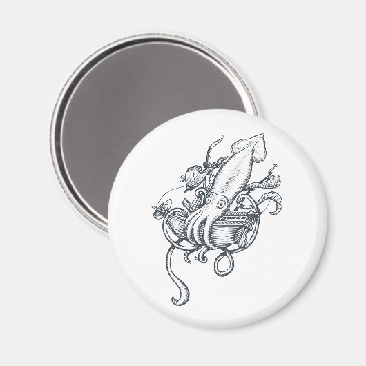 巨大イカ磁石 マグネット (正面/裏面)