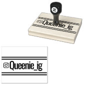 巨大カスタムなInstagram住所ラバーインクスタンプ ラバースタンプ (押印)