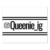 巨大カスタムなInstagram住所ラバーインクスタンプ ラバースタンプ (インプリント)