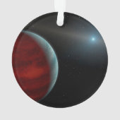 巨大ガス惑星のまわりに白い矮星。 オーナメント (裏面)