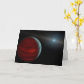 巨大ガス惑星のまわりに白い矮星。 カード (黄色い花)