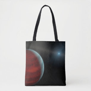 巨大ガス惑星のまわりに白い矮星。 トートバッグ