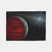 巨大ガス惑星のまわりに白い矮星。 フリースブランケット (正面(横))