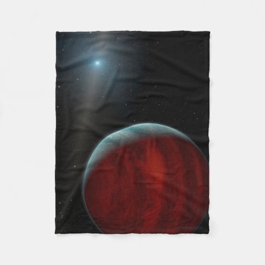 巨大ガス惑星のまわりに白い矮星。 フリースブランケット (正面)