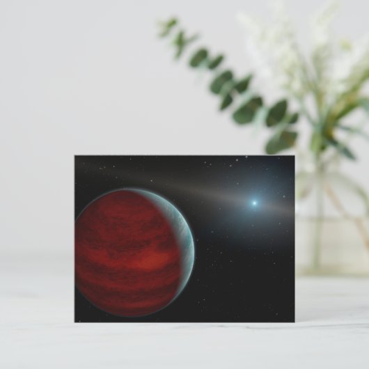 巨大ガス惑星のまわりに白い矮星。 ポストカード (スタンド正面)