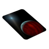 巨大ガス惑星のまわりに白い矮星。 マグネット (右側)